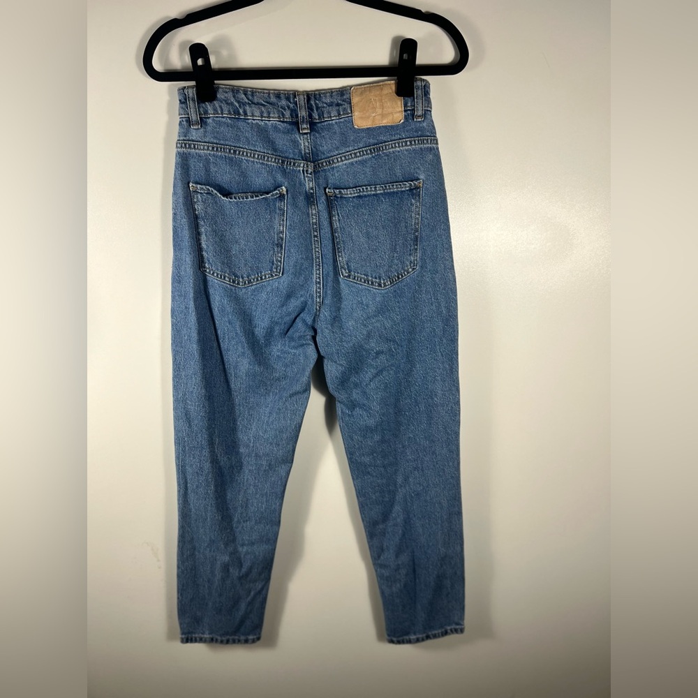 Zara Mom Fit Ankle Jeans Sz 6 - Picture 4 of 11